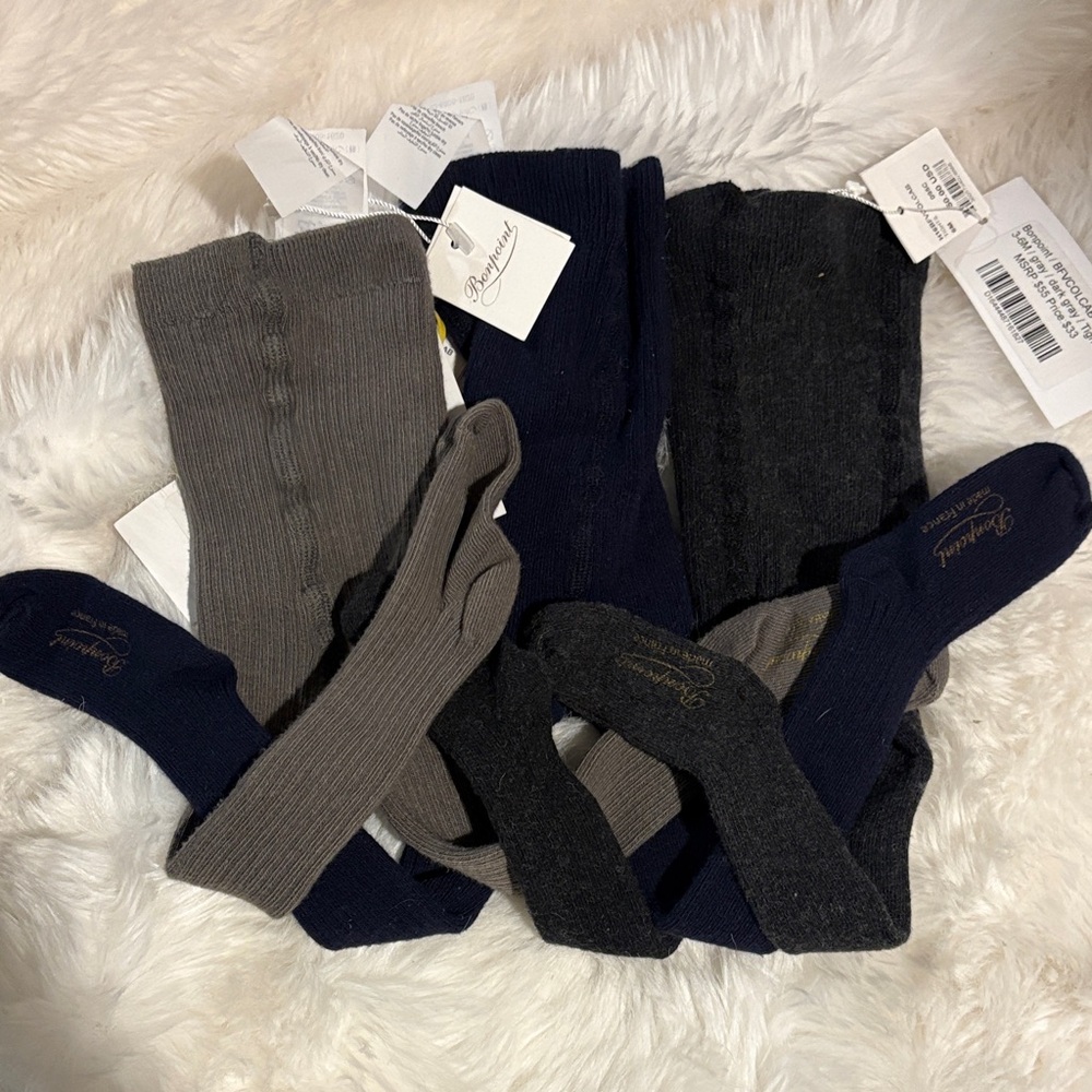 Assorted Color baby stockings by bonpoint